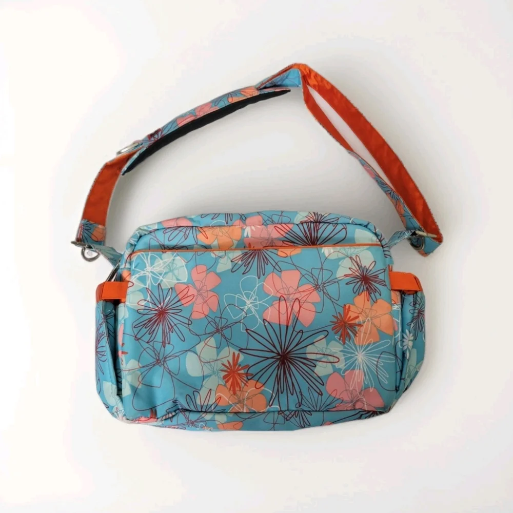 Ju-Ju-Be Floral Baby Bag - Blue and Orange
